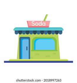 Isolated flat soda store icon