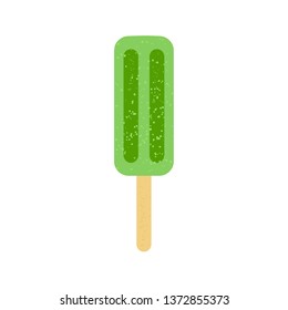 Isolated flat style ice cream