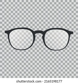 Isolated Flat Wellington Model Eyeglasses 