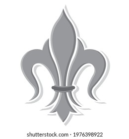 Isolated fleur de lis icon Vintage heraldic emblem Vector