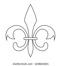 Fleur De Lys Symbol Vector Illustration Stock Vector (Royalty Free ...