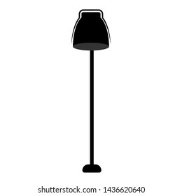 Isolated floor lamp icon. Office decoration - Vector