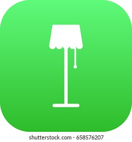 Isolated Floor Lapm Icon Symbol On Clean Background. Vector Illuminator Element In Trendy Style.