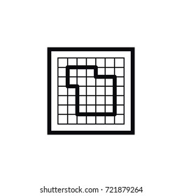 Isolated Floor Plan Icon. Blueprint Vector Element Can Be Used For Blueprint, Floor, Plan Design Concept.