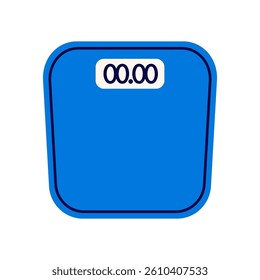 Isolated floor weights in a gym on a white background