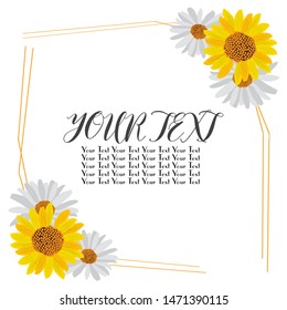 Isolated floral flame with text over a white background - Vector