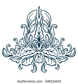 Isolated Floral pattern. Vector illustration