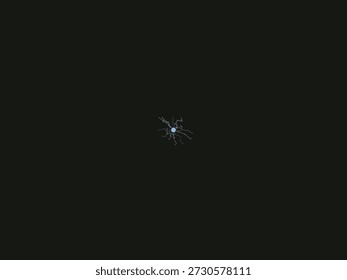 Isolated floral spark effect with vivid white burst against a dark background, modern minimalist design with dramatic contrast and elegant simplicity