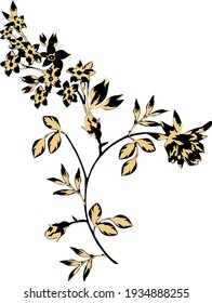 isolated floral vector art 1