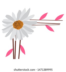 Isolated floral victorian border frame over a white background - Vector