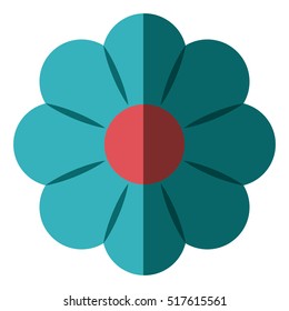 Isolated flower decoration design