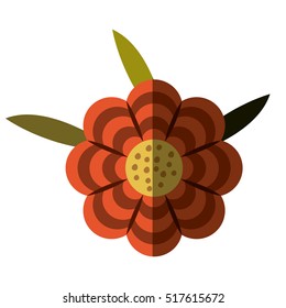 Isolated flower decoration design