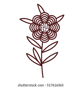 Isolated flower decoration design