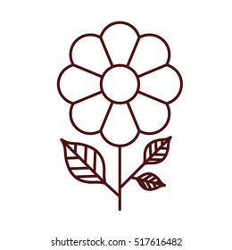 Isolated flower decoration design