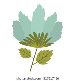 Isolated flower decoration design
