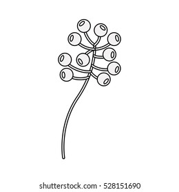 Isolated flower decoration design