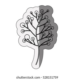 Isolated flower decoration design