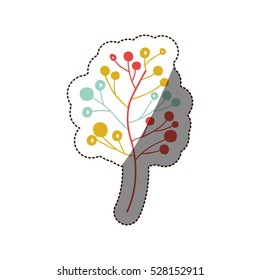 Isolated flower decoration design