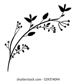 Isolated flower decoration design