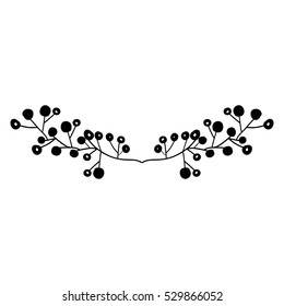 Isolated flower decoration design