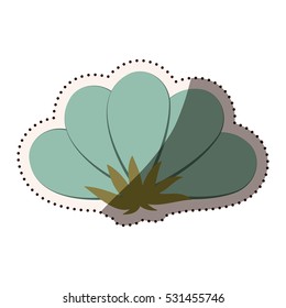Isolated flower decoration design