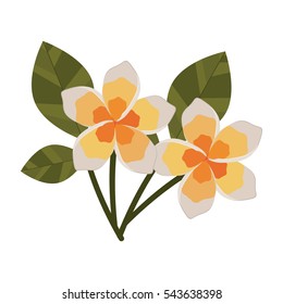 Isolated flower decoration design