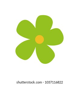 Isolated flower design