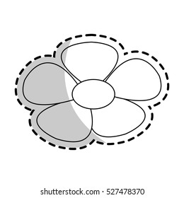 Isolated flower design