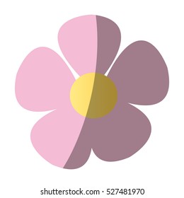 Isolated flower design