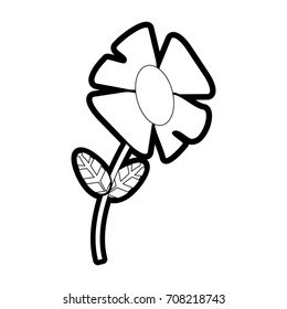 Isolated flower design