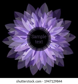 Flor aislada, elemento de diseño. Diseño para postal, tarjeta de visita o invitación. Hermoso fondo floral. Vector