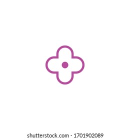 Isolated Flower Emoji, Vector Flat Icon, Emoticon