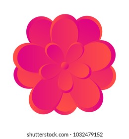 Isolated flower icon