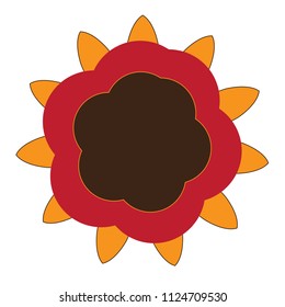 Isolated flower icon