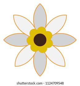Isolated flower icon