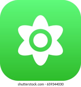Isolated Flower Icon Symbol On Clean Background. Vector Bloom Element In Trendy Style.