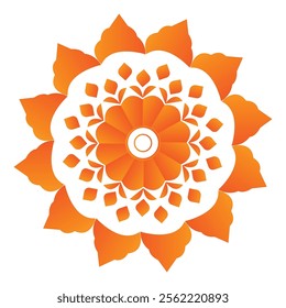 isolated flower mandala icon design