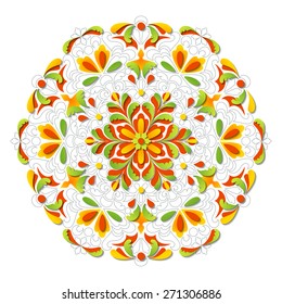 Isolated flower object, floral background