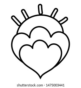 Isolated flower ornament design vector illustration