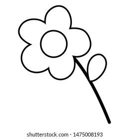 Isolated flower ornament design vector illustration