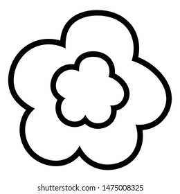 Isolated flower ornament design vector illustration