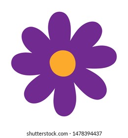 Isolated flower ornament design vector illustration