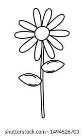 Isolated flower ornament design vector illustration