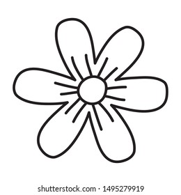 Isolated flower ornament design vector illustration
