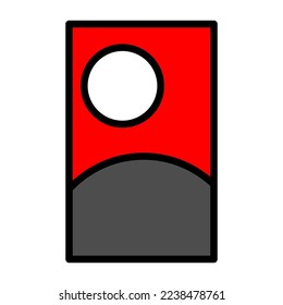 Isolated Flower Playing Cards Vector Icon, Emoji, Emoticon