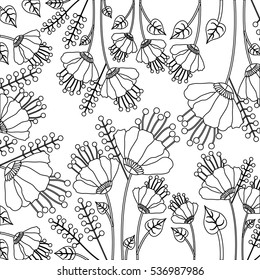 Isolated flowers background decoration design