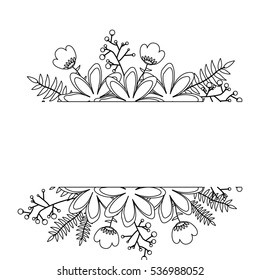 Isolated flowers decoration design
