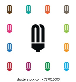Isolated Fluorescent Icon. Bright Vector Element Can Be Used For Fluorescent, Light, Bright Design Concept.