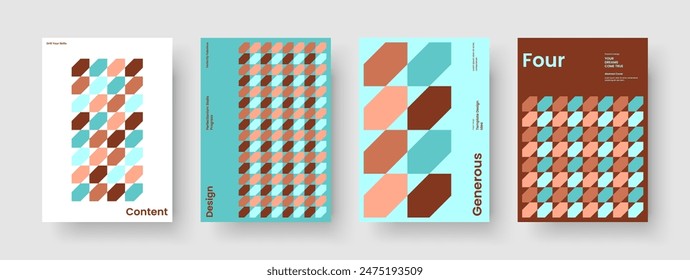 Isolated Flyer Design. Geometric Background Layout. Creative Business Presentation Template. Brochure. Banner. Poster. Report. Book Cover. Newsletter. Advertising. Magazine. Journal. Leaflet