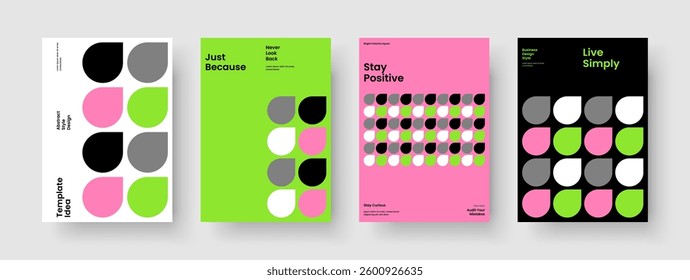 Isolated Flyer Design. Geometric Business Presentation Layout. Abstract Poster Template. Background. Book Cover. Report. Brochure. Banner. Portfolio. Leaflet. Advertising. Catalog. Brand Identity
